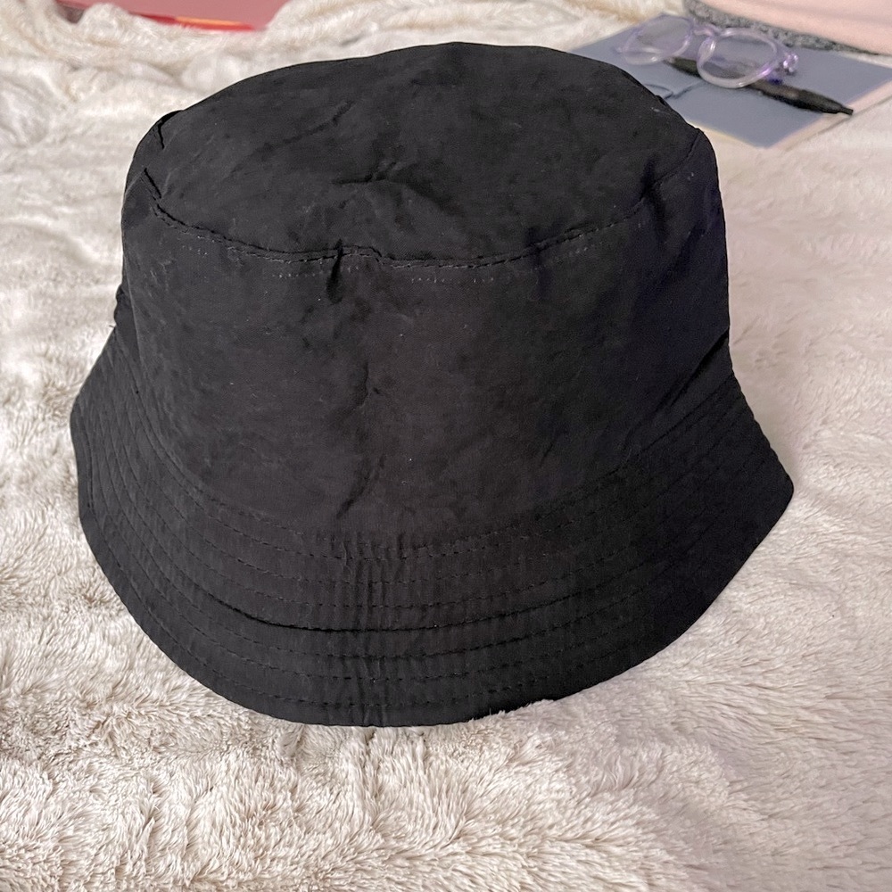 Plain Black Bucket Hat